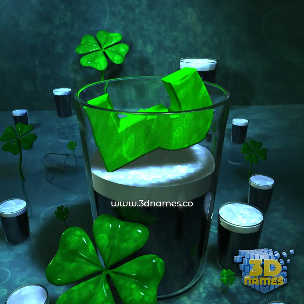 lj in Love Irish style - 3D name wallpaper