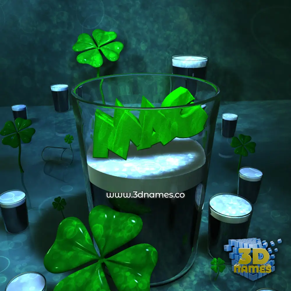 mac in Love Irish style - 3D name wallpaper