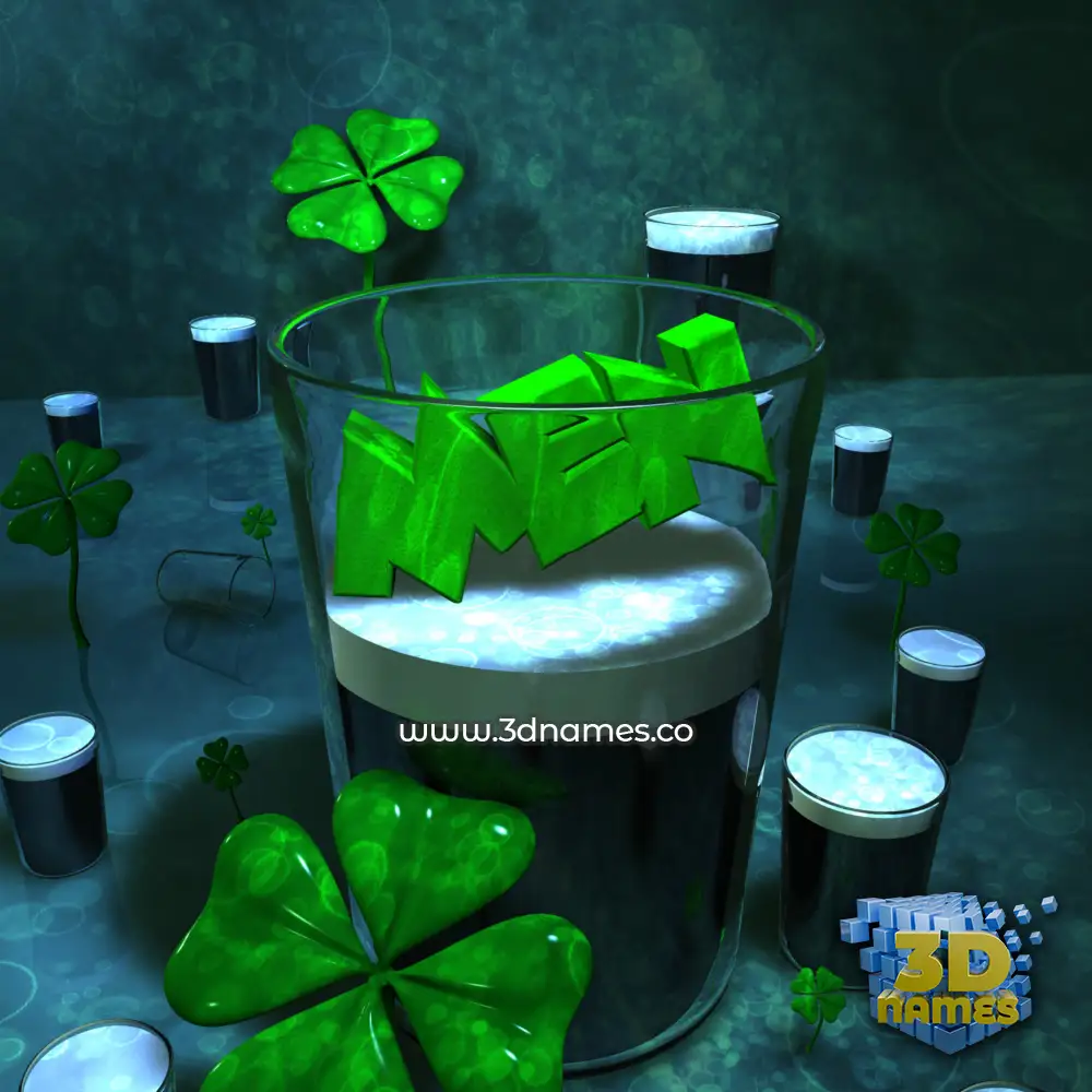 men in Love Irish style - 3D name wallpaper