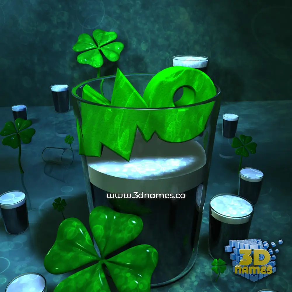 mo in Love Irish style - 3D name wallpaper