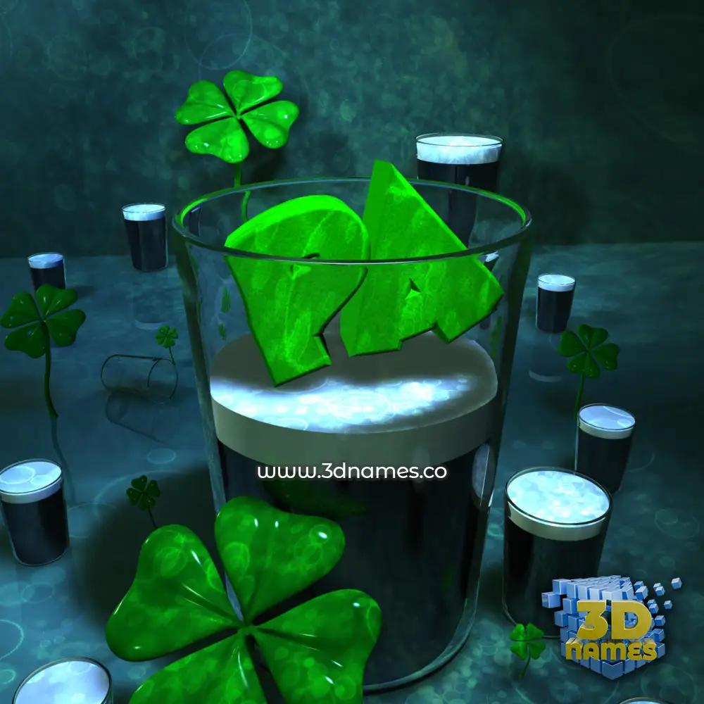 pa in Love Irish style - 3D name wallpaper