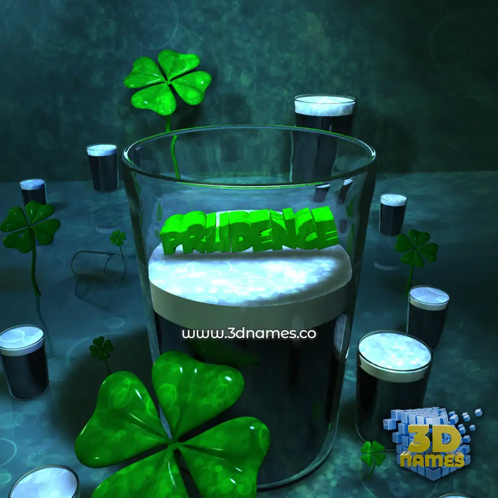 prudence in Love Irish style - 3D name wallpaper