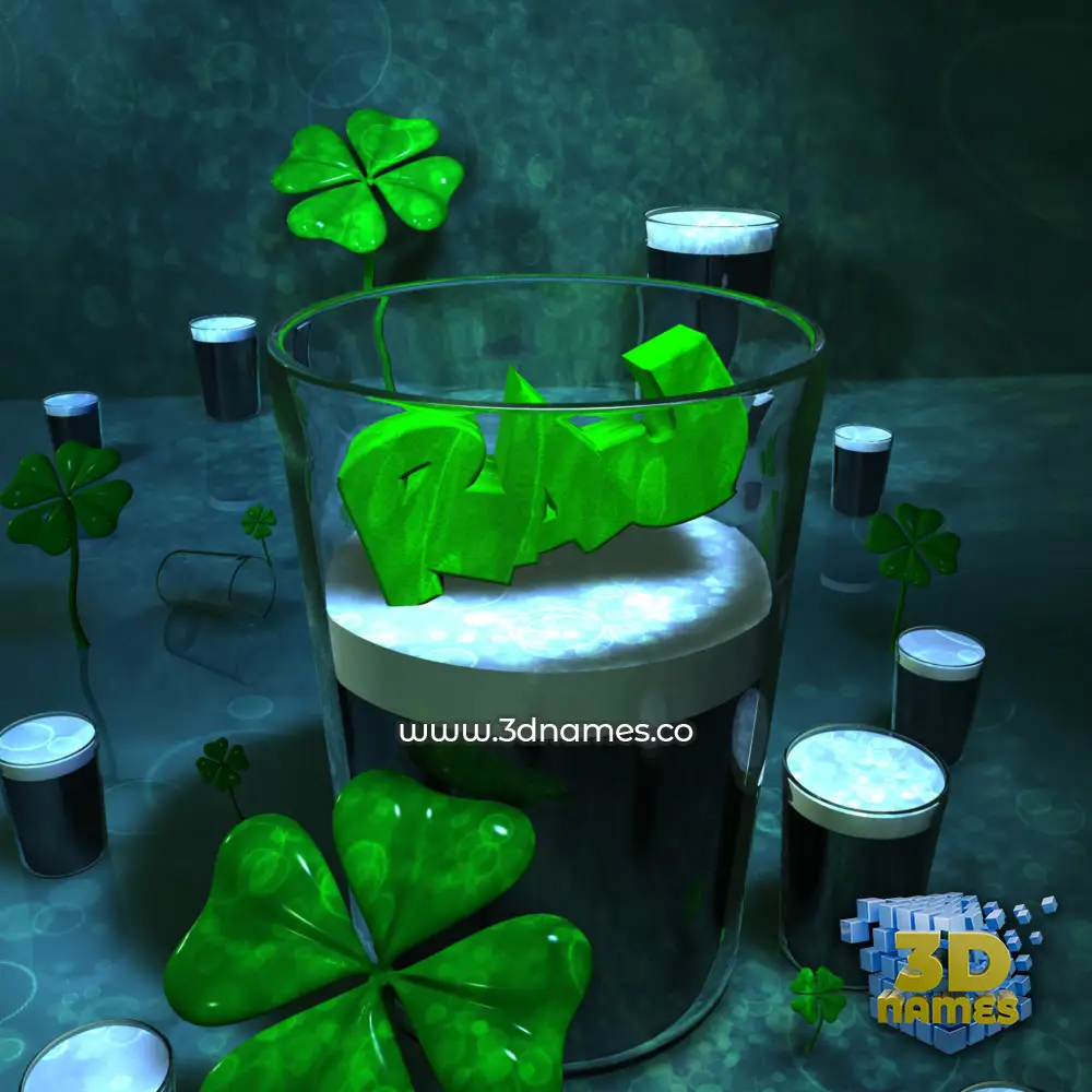 raj in Love Irish style - 3D name wallpaper