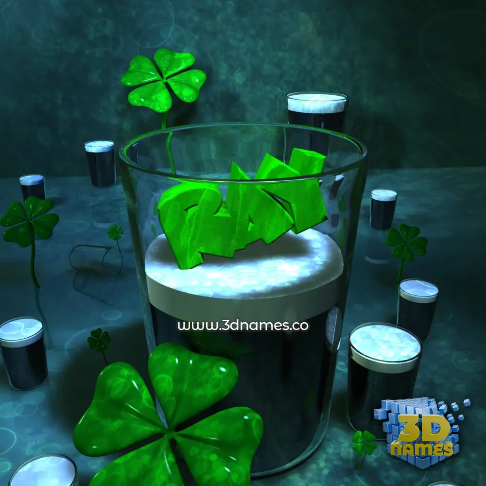 ray in Love Irish style - 3D name wallpaper
