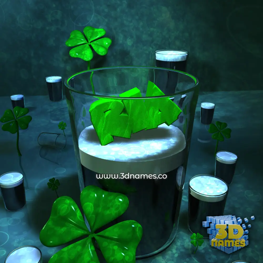 ria in Love Irish style - 3D name wallpaper