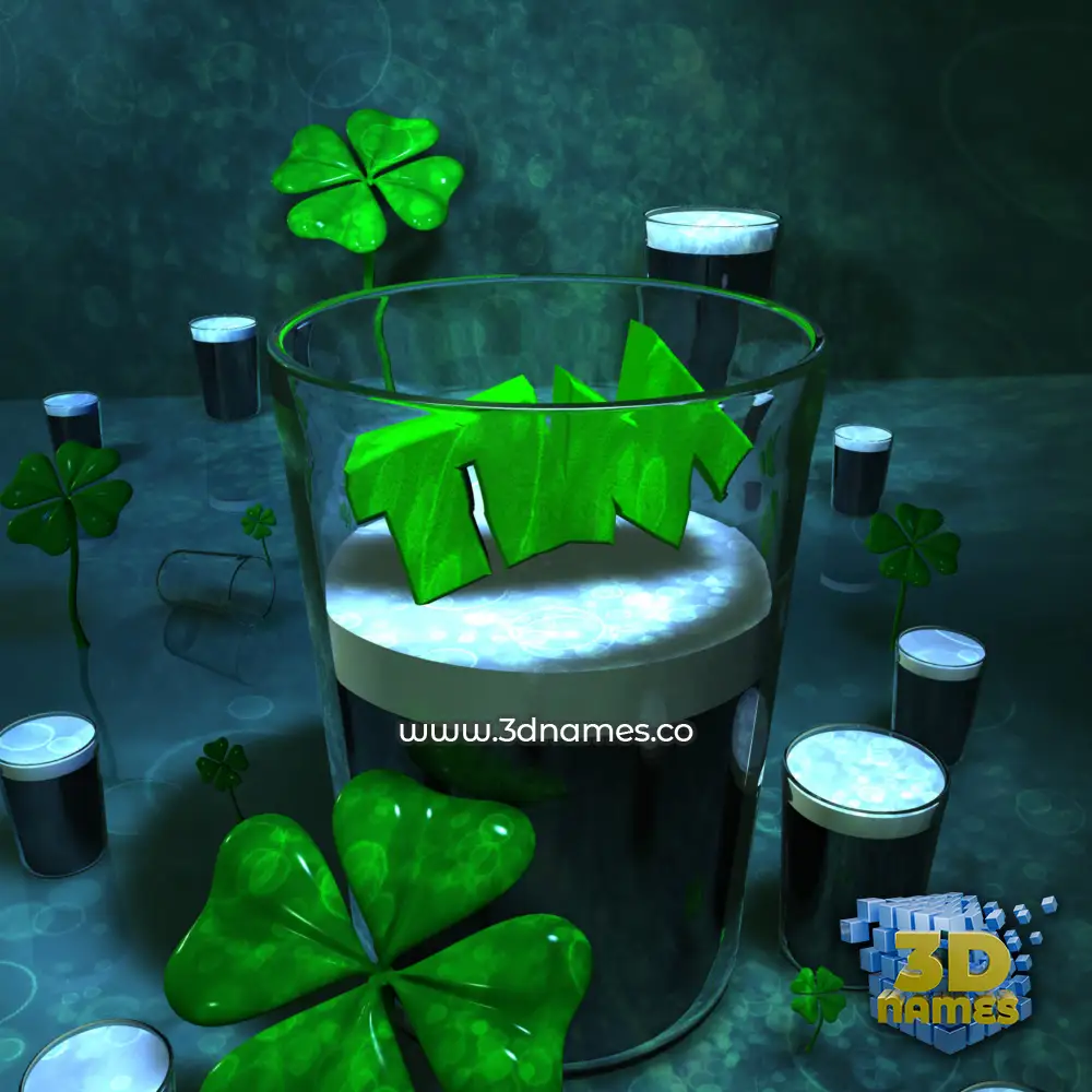 tim in Love Irish style - 3D name wallpaper