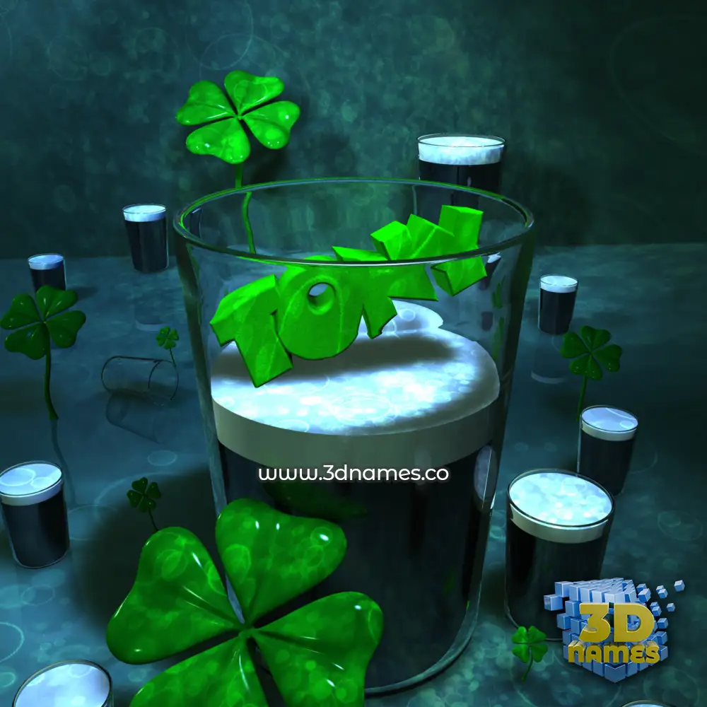 tony in Love Irish style - 3D name wallpaper