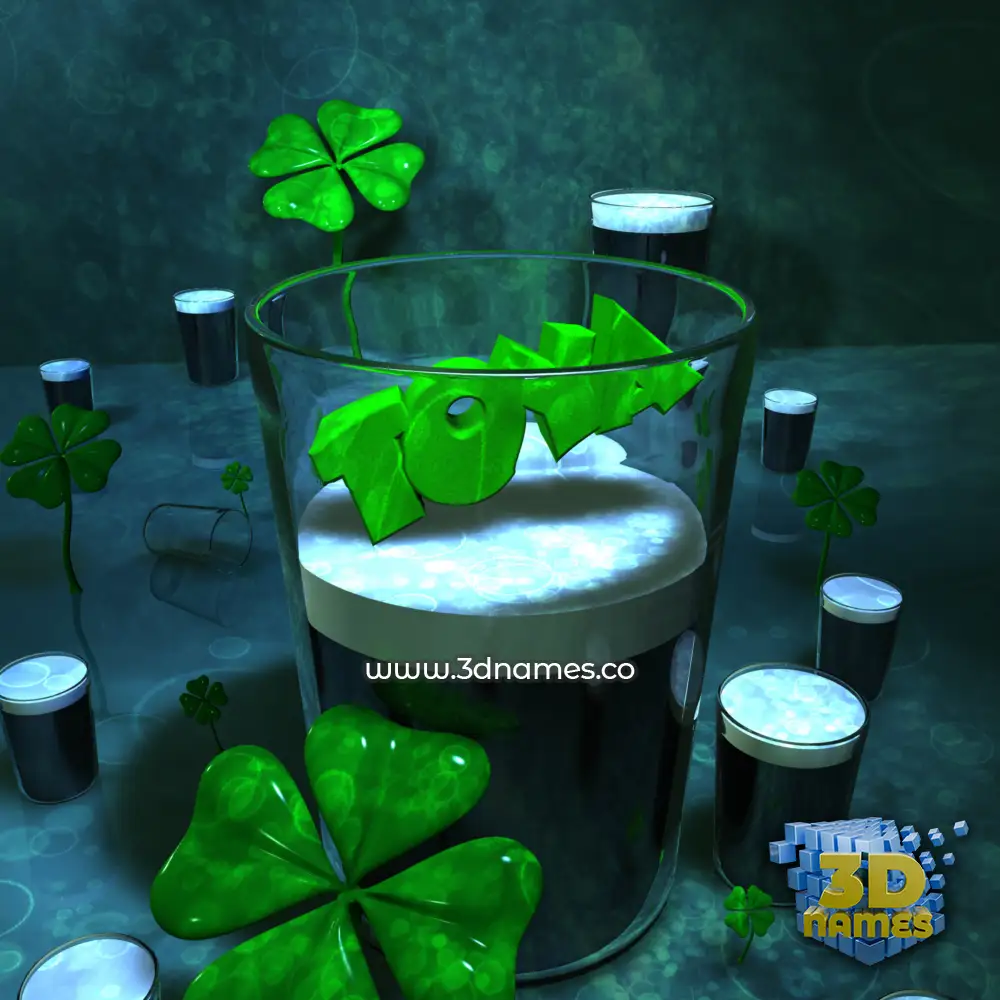 toya in Love Irish style - 3D name wallpaper