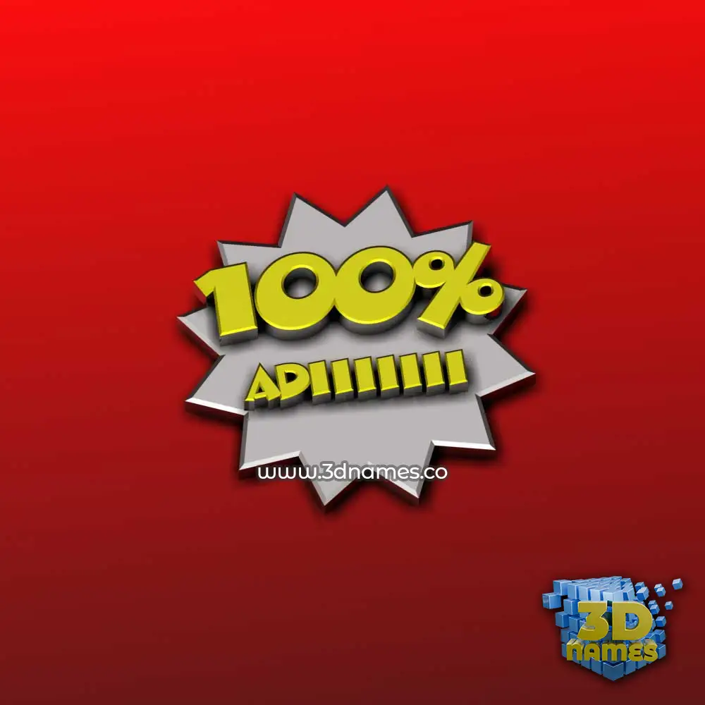 adiiiiiii in 100 Percent style - 3D name wallpaper