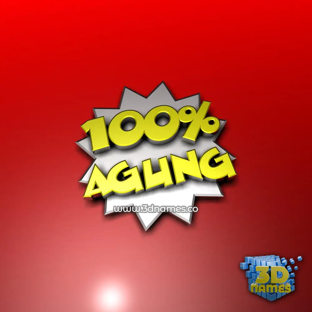 agung in 100 Percent style - 3D name wallpaper