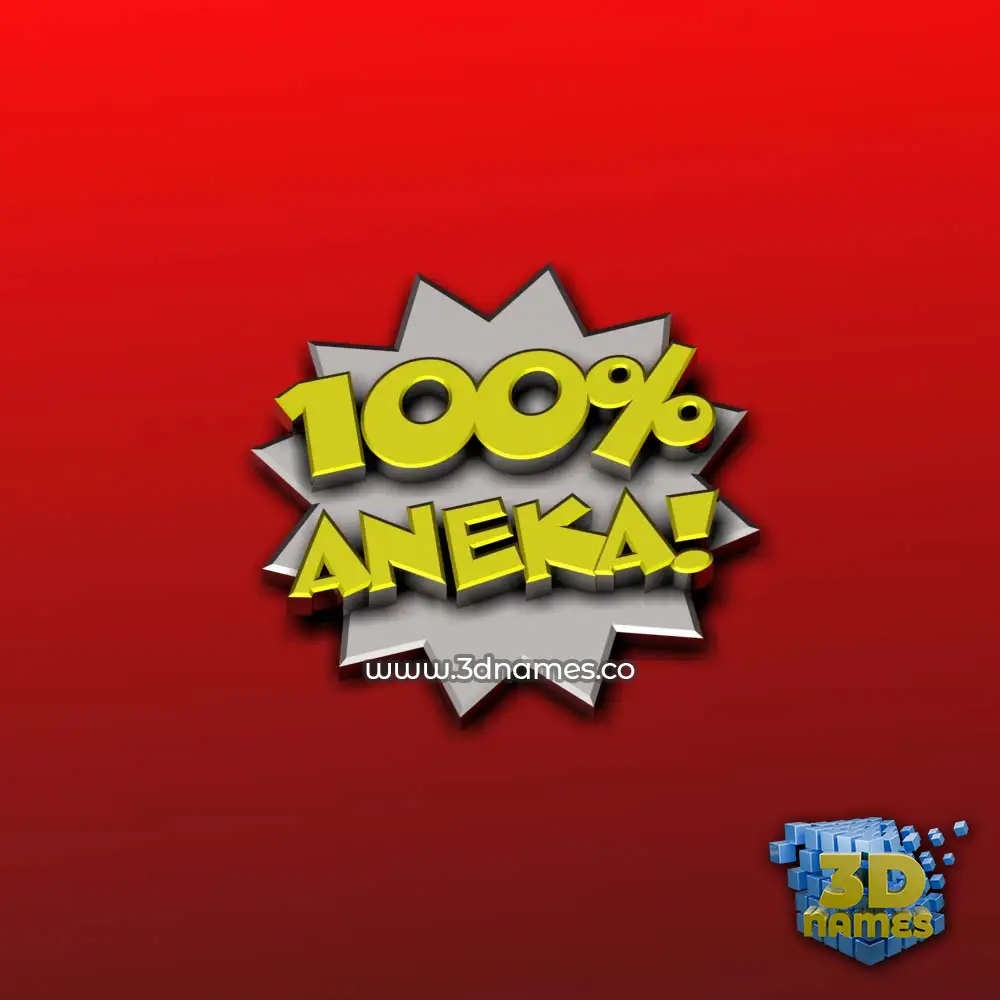 aneka in 100 Percent style - 3D name wallpaper