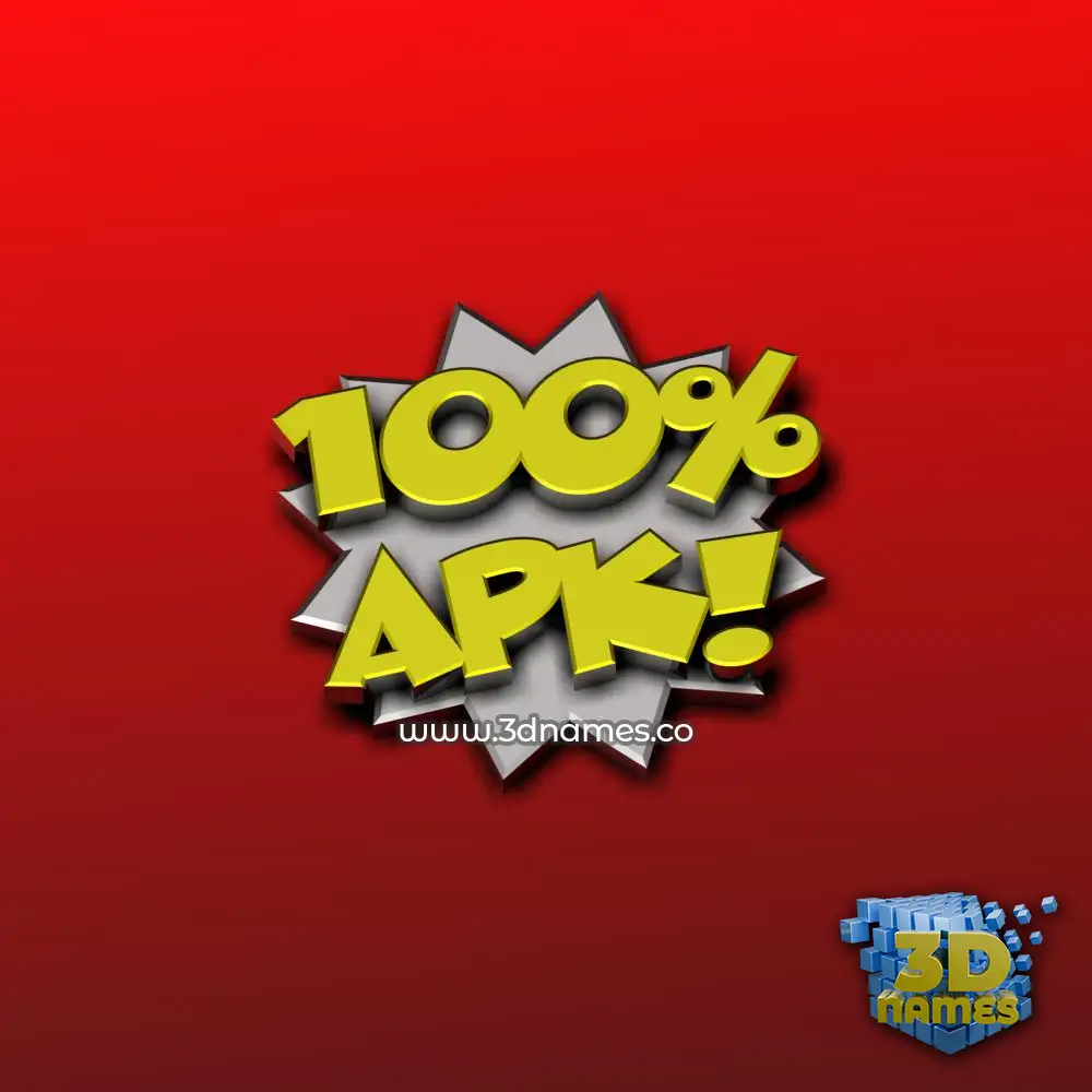 apk in 100 Percent style - 3D name wallpaper