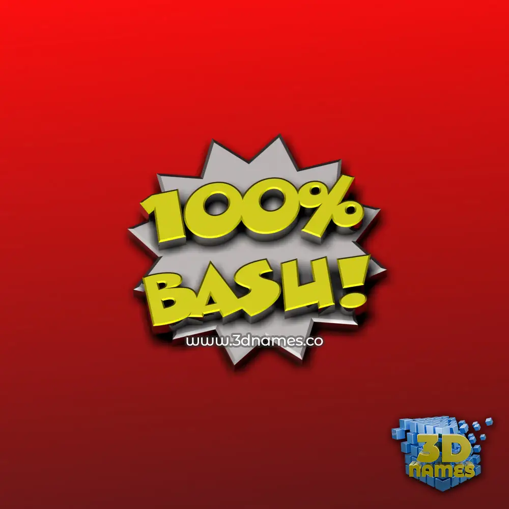 basu in 100 Percent style - 3D name wallpaper