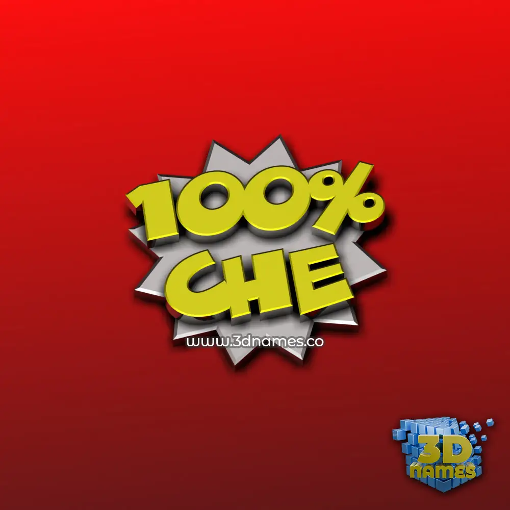 che in 100 Percent style - 3D name wallpaper