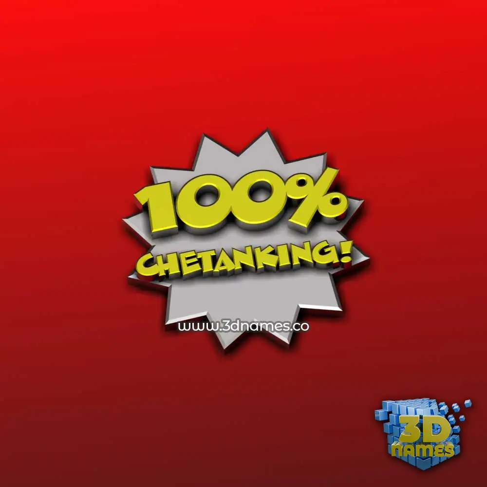chetanking in 100 Percent style - 3D name wallpaper