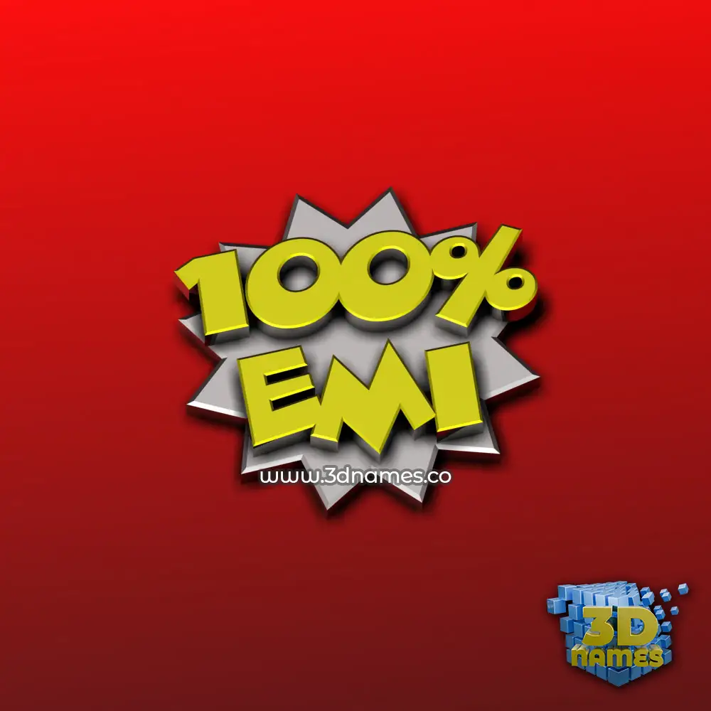 emi in 100 Percent style - 3D name wallpaper