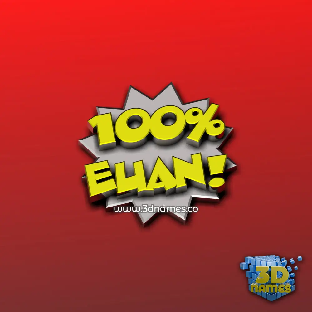 euan in 100 Percent style - 3D name wallpaper