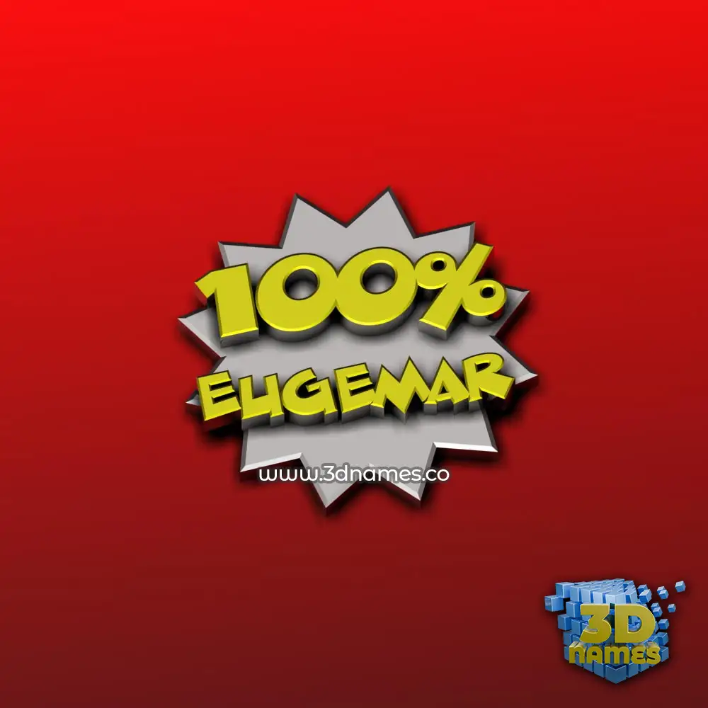 eugemar in 100 Percent style - 3D name wallpaper