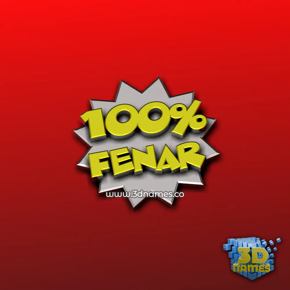 fenar in 100 Percent style - 3D name wallpaper