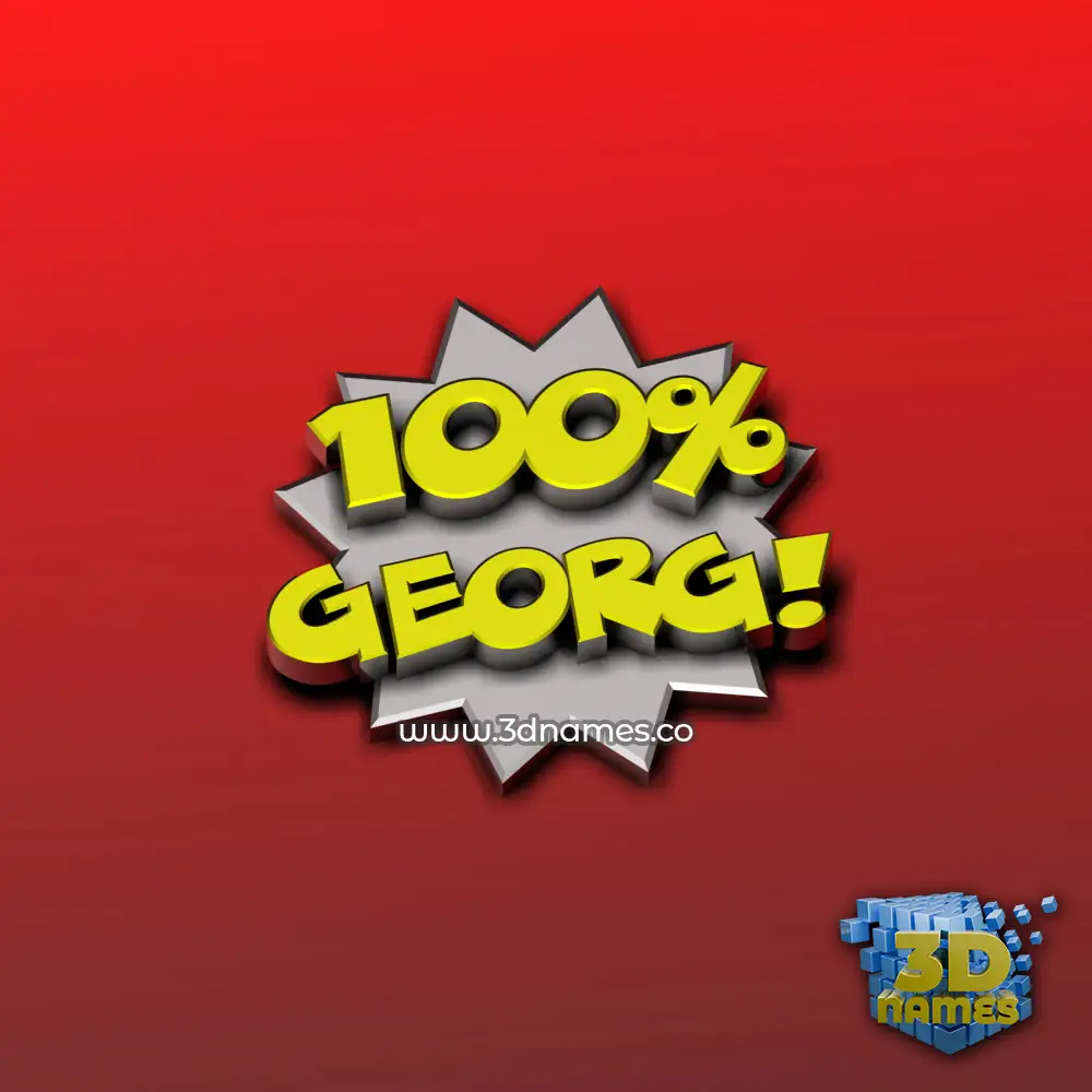 georg in 100 Percent style - 3D name wallpaper