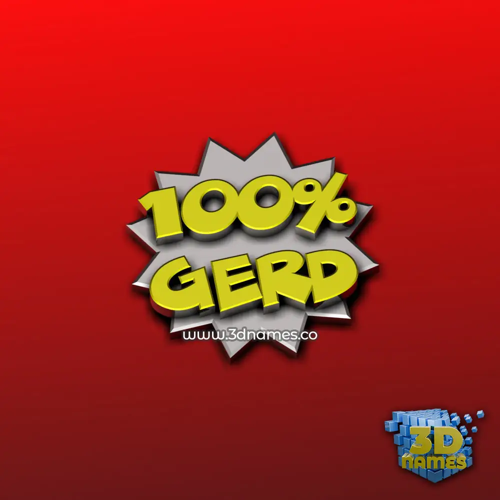 gerd in 100 Percent style - 3D name wallpaper