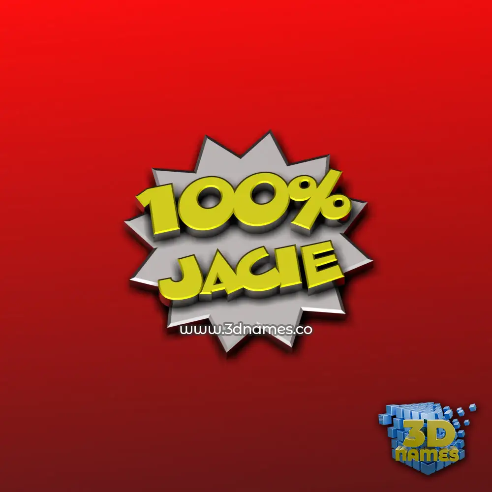 jacie in 100 Percent style - 3D name wallpaper