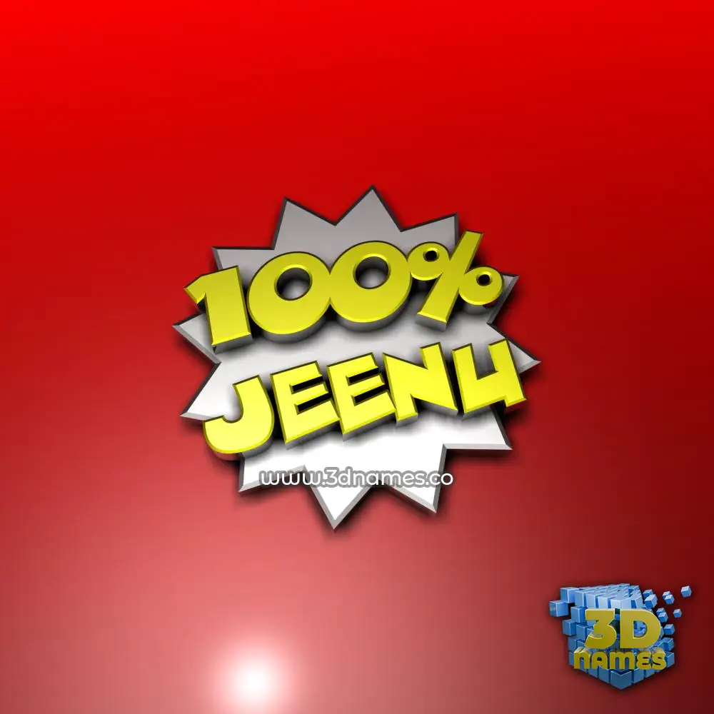 jeenu in 100 Percent style - 3D name wallpaper
