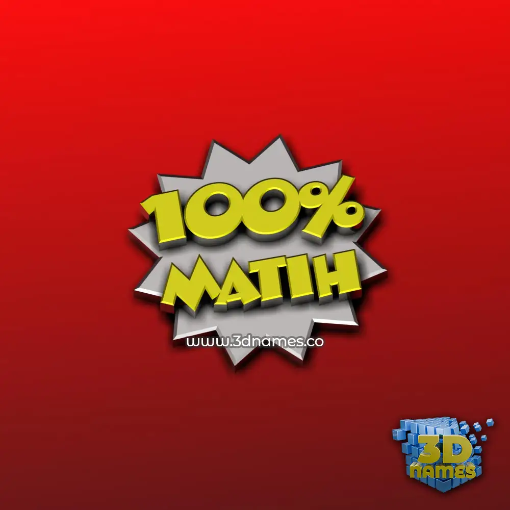 matih in 100 Percent style - 3D name wallpaper