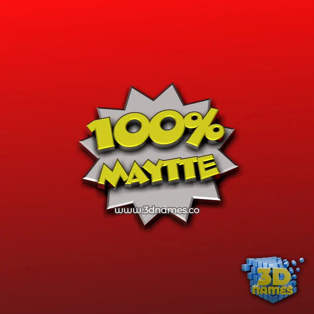maytte in 100 Percent style - 3D name wallpaper