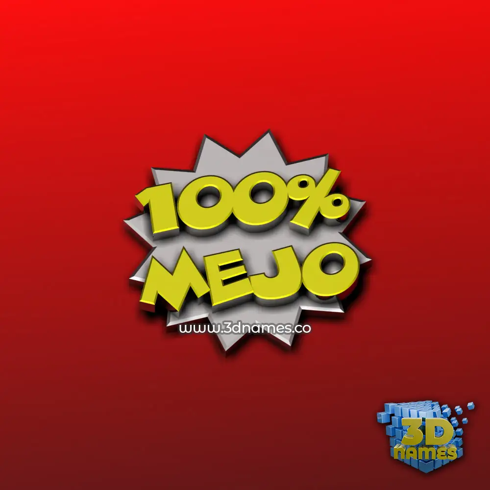 mejo in 100 Percent style - 3D name wallpaper