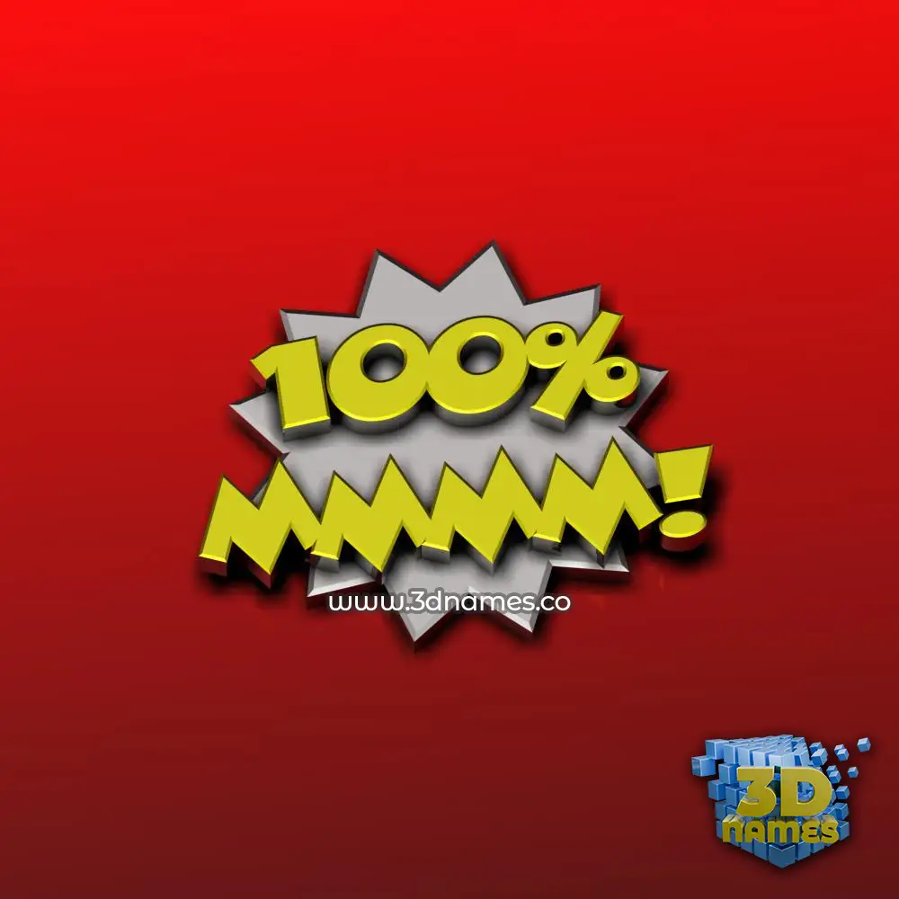 mmmm in 100 Percent style - 3D name wallpaper