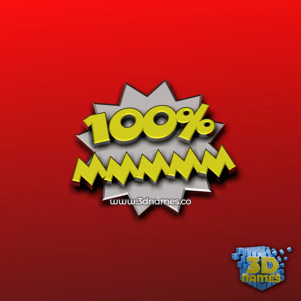 mmmmm in 100 Percent style - 3D name wallpaper