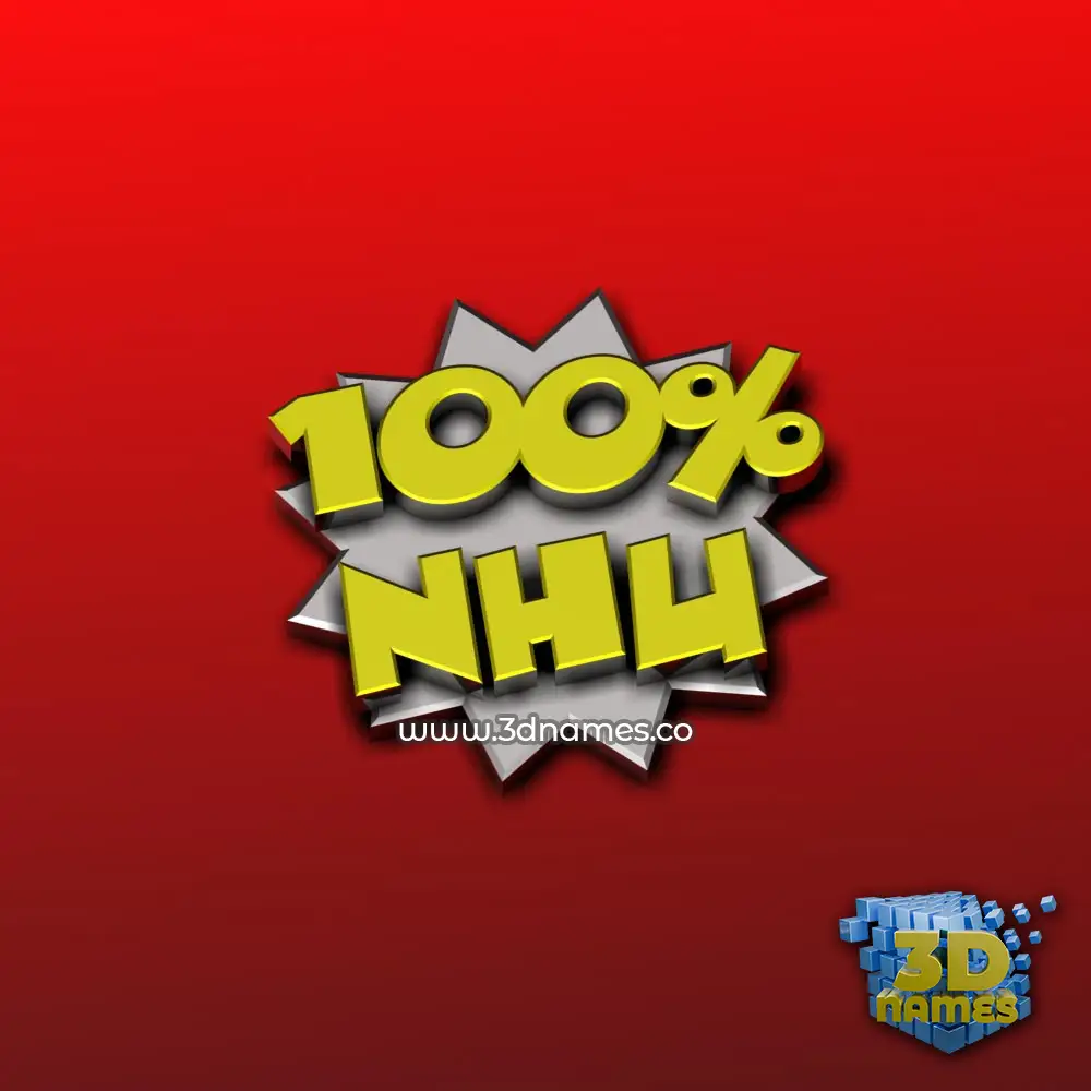 nhu in 100 Percent style - 3D name wallpaper