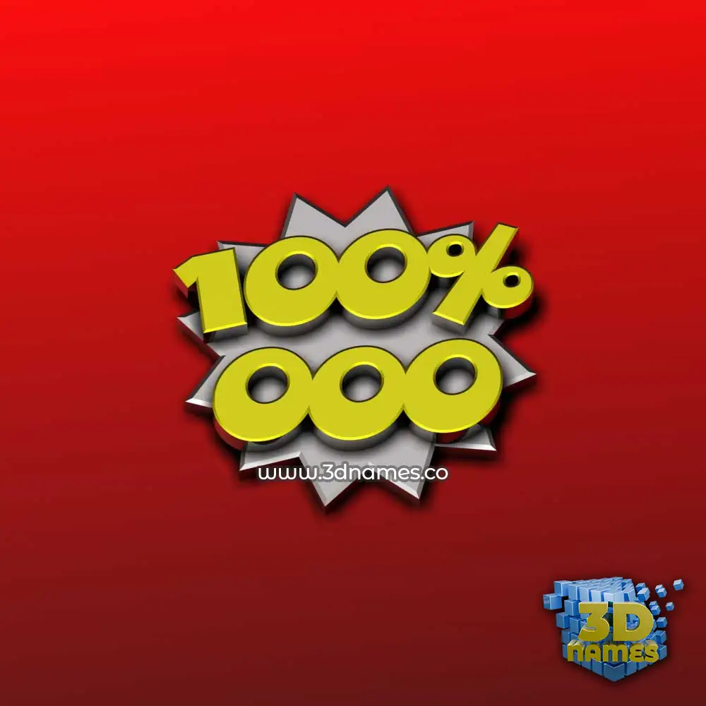 ooo in 100 Percent style - 3D name wallpaper