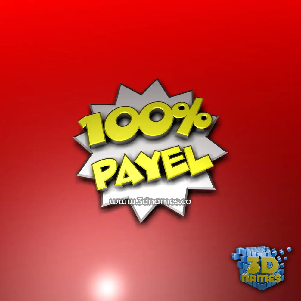 payel in 100 Percent style - 3D name wallpaper
