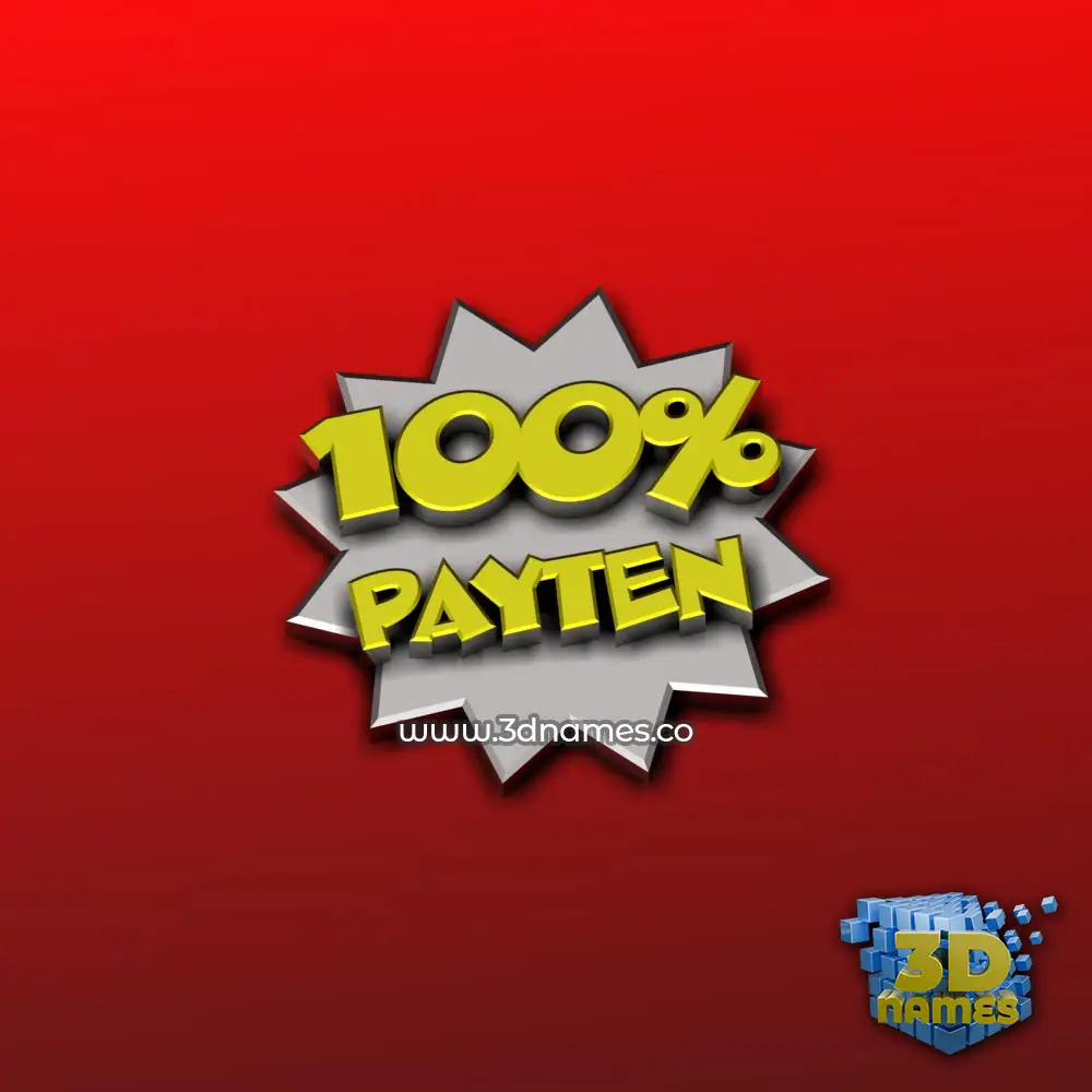 payten in 100 Percent style - 3D name wallpaper