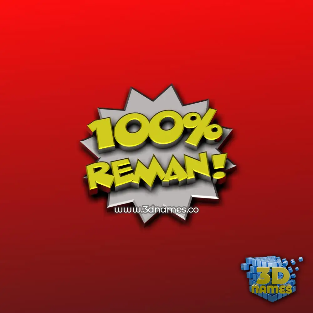 reman in 100 Percent style - 3D name wallpaper