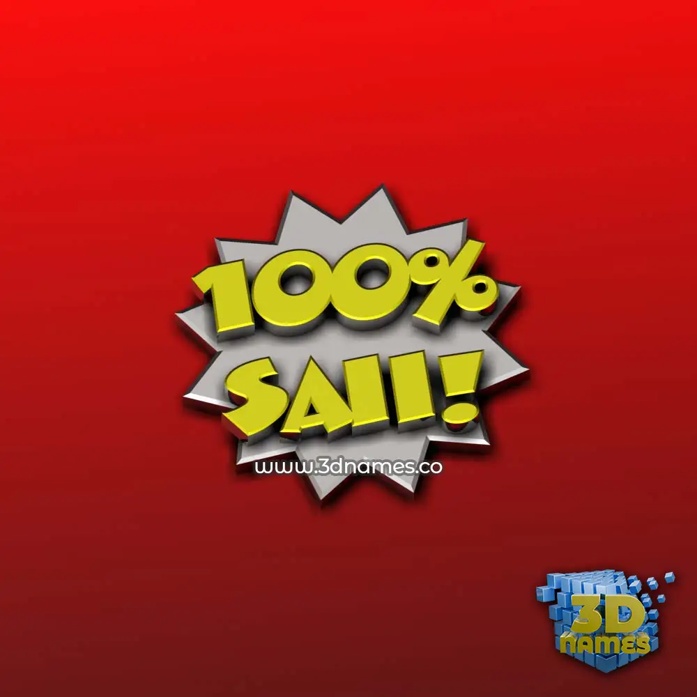 saii in 100 Percent style - 3D name wallpaper