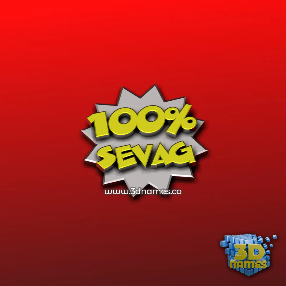 sevag in 100 Percent style - 3D name wallpaper