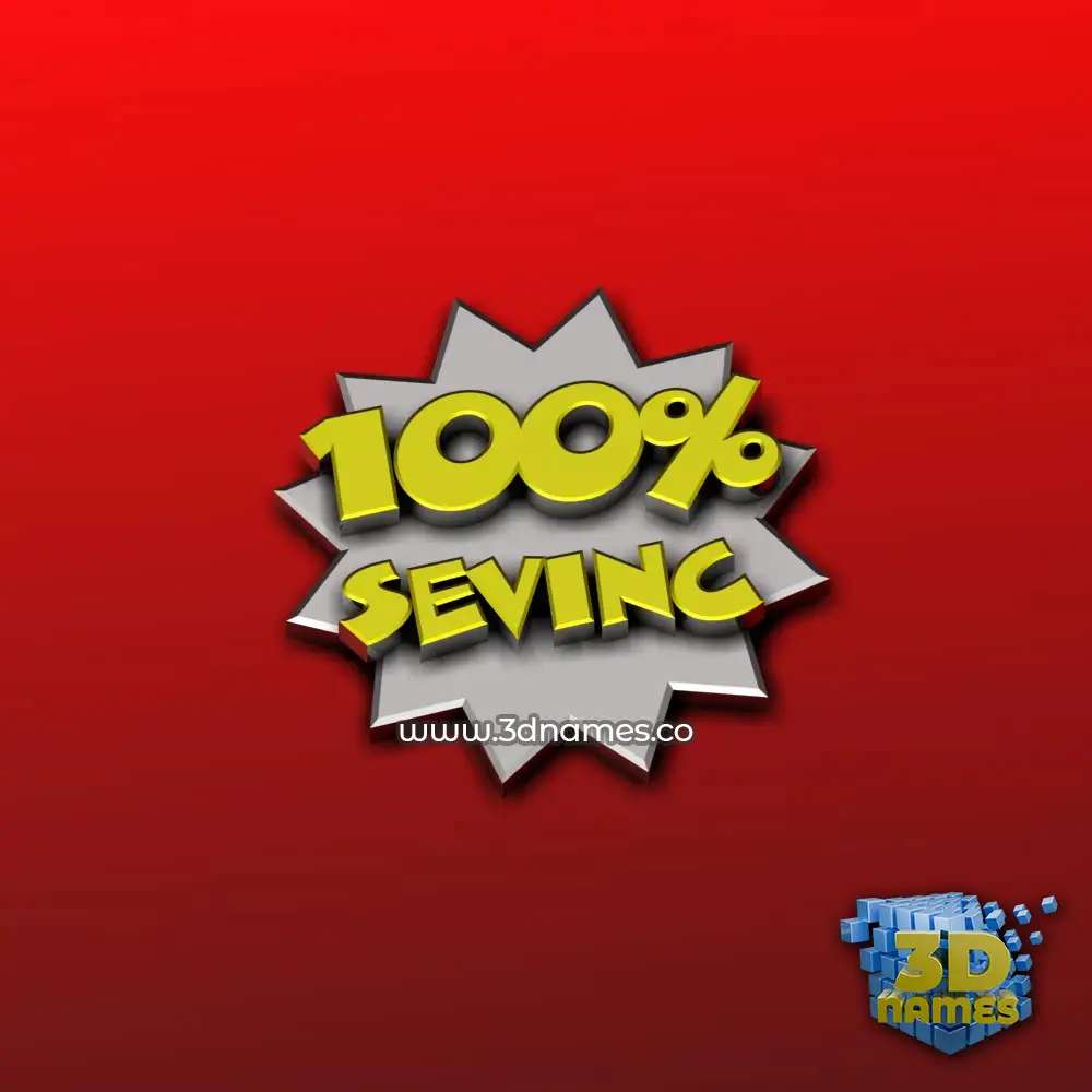 sevinc in 100 Percent style - 3D name wallpaper