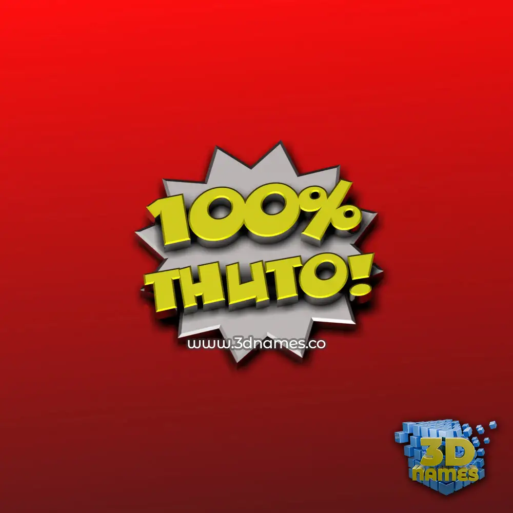 thuto in 100 Percent style - 3D name wallpaper