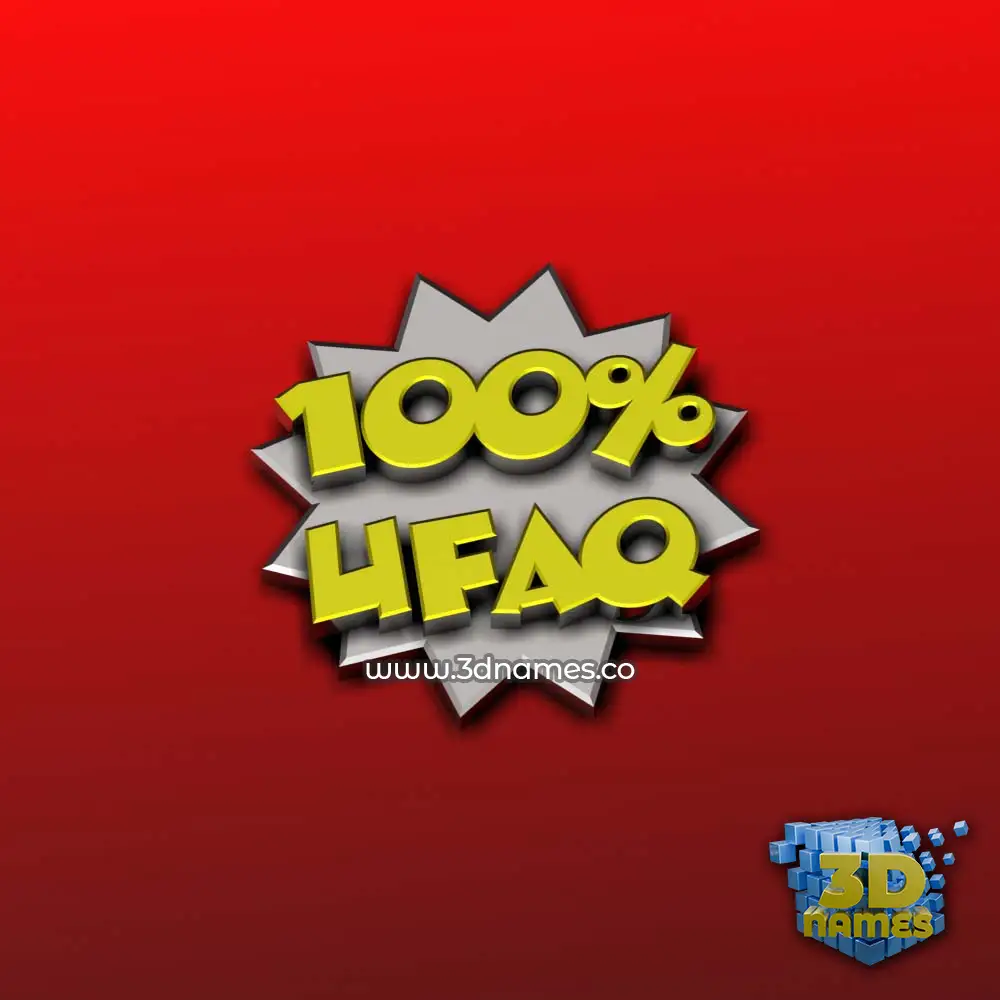 ufaq in 100 Percent style - 3D name wallpaper