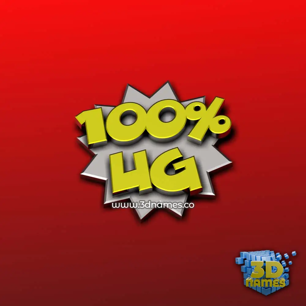 ug in 100 Percent style - 3D name wallpaper