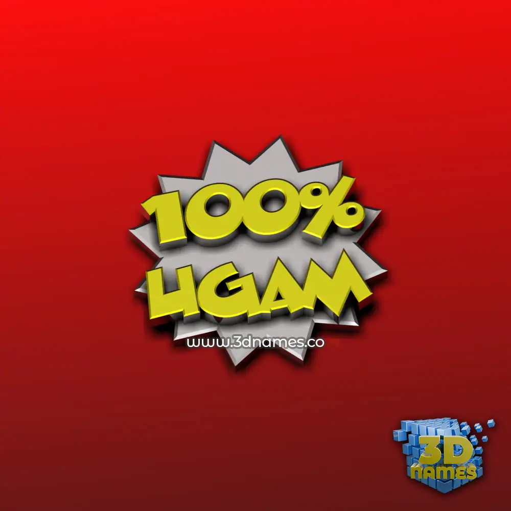 ugam in 100 Percent style - 3D name wallpaper