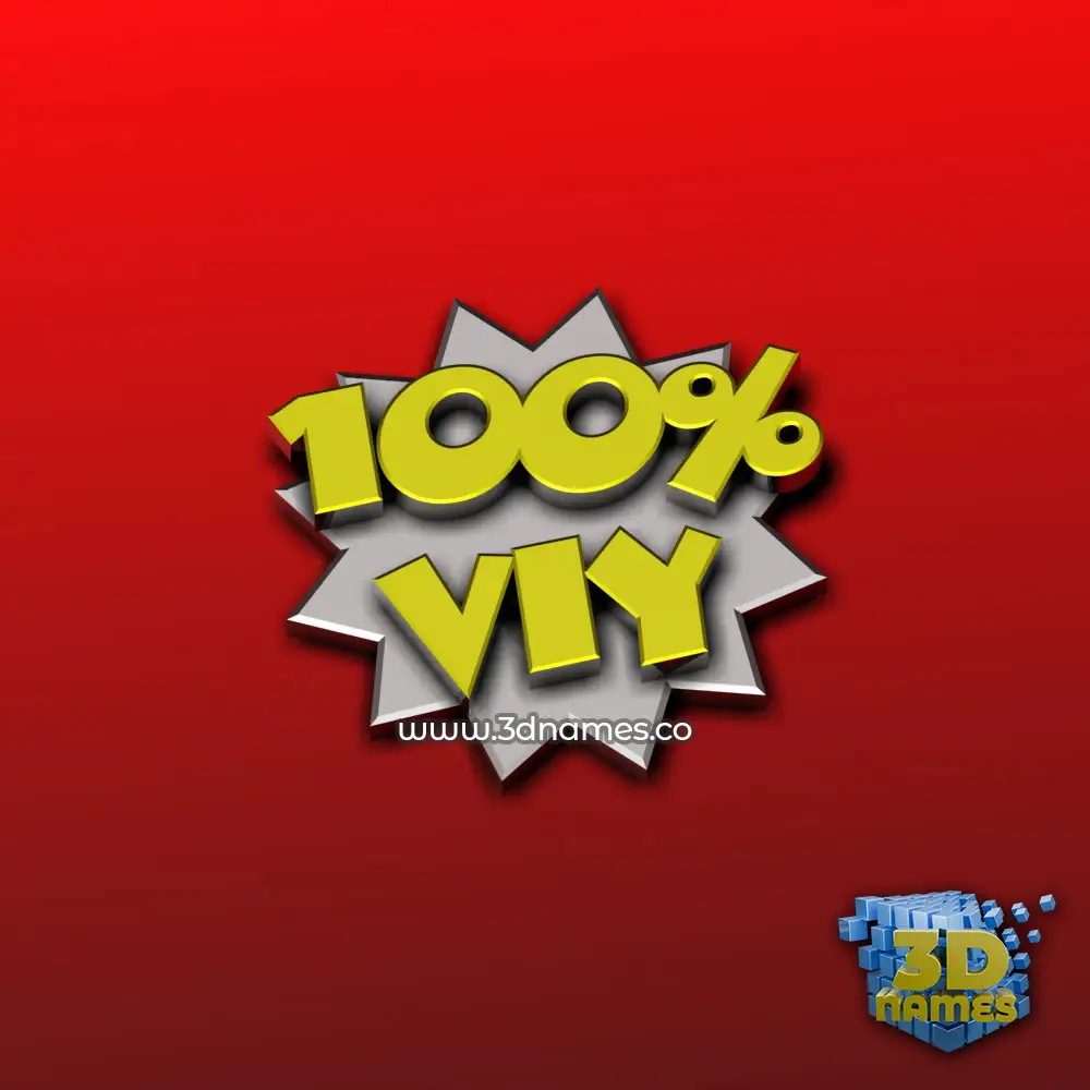 viy in 100 Percent style - 3D name wallpaper