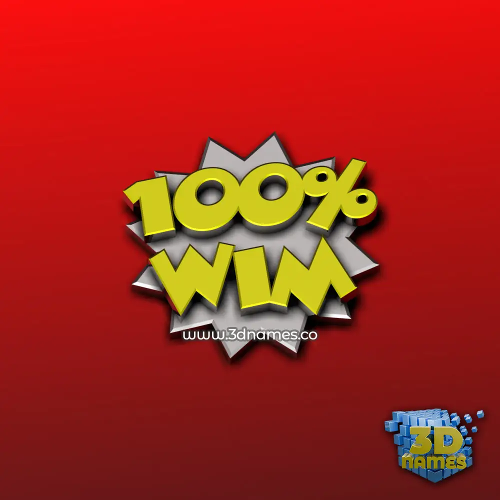 wim in 100 Percent style - 3D name wallpaper