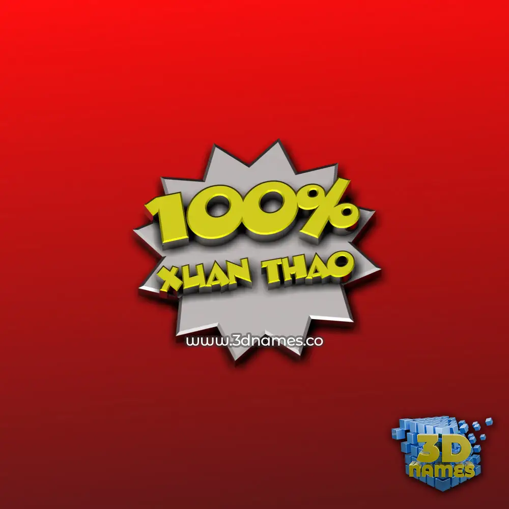 xuan thao in 100 Percent style - 3D name wallpaper
