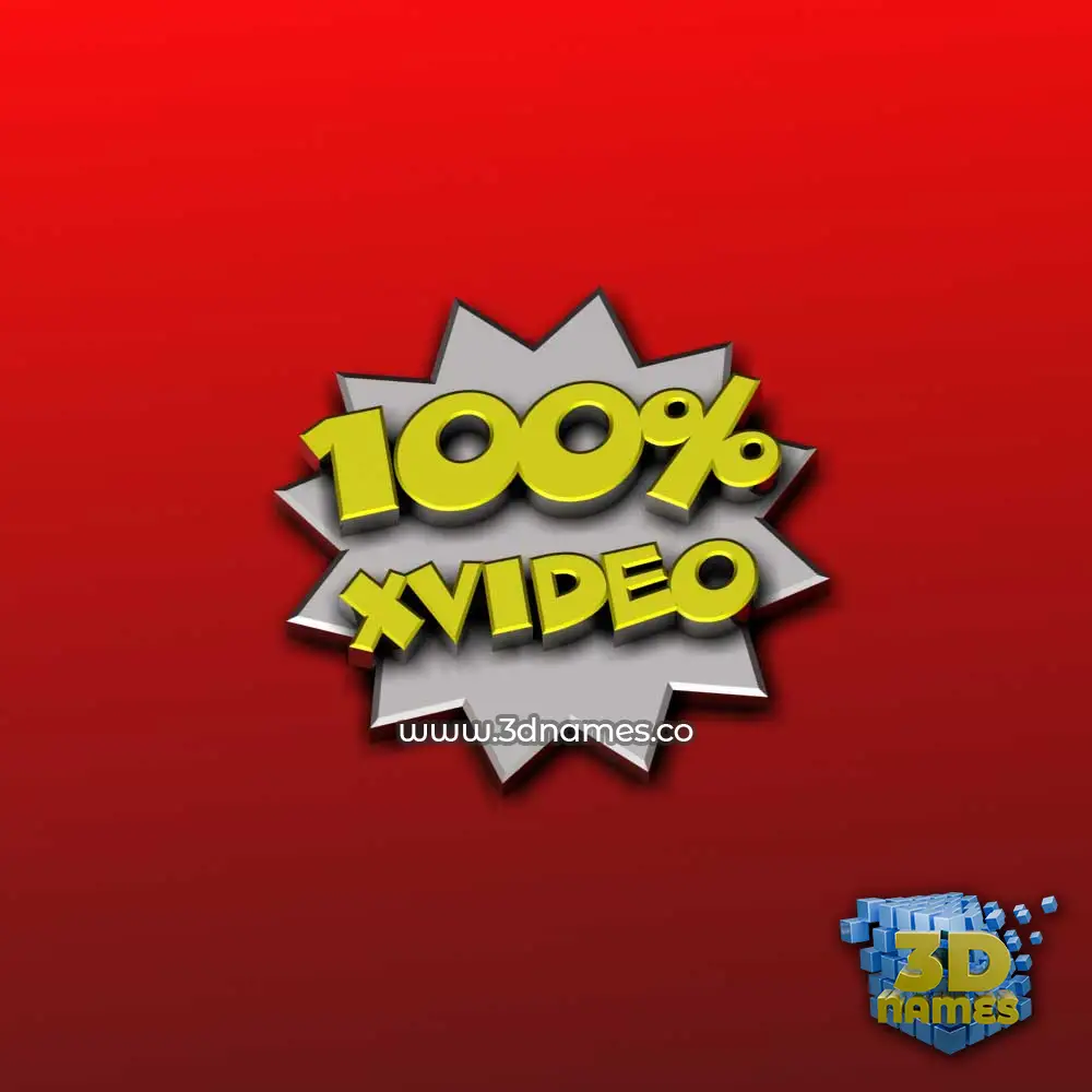 xvideo in 100 Percent style - 3D name wallpaper