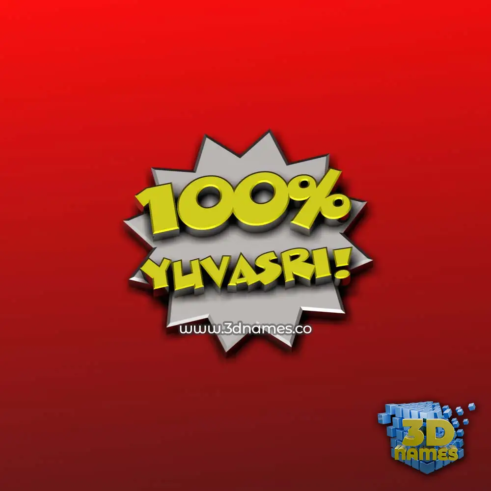 yuvasri in 100 Percent style - 3D name wallpaper