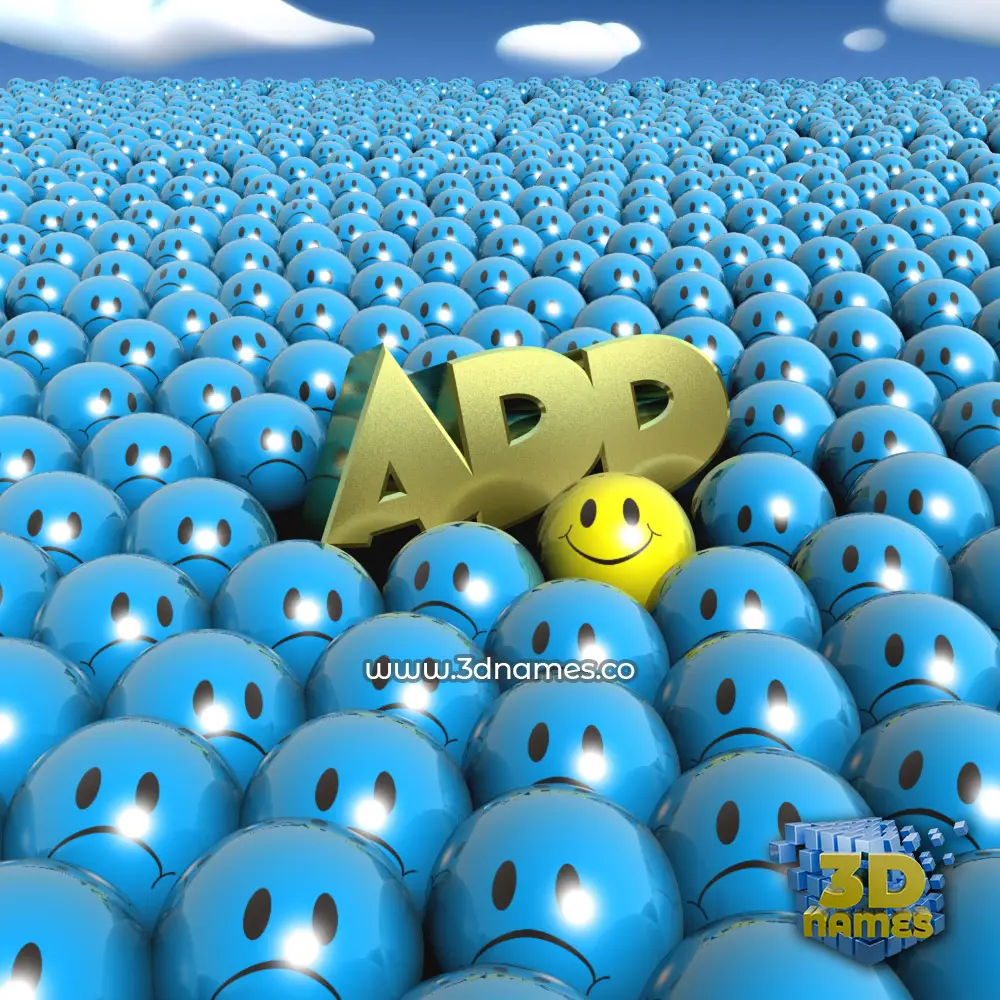 add in Special Smileys style - 3D name wallpaper